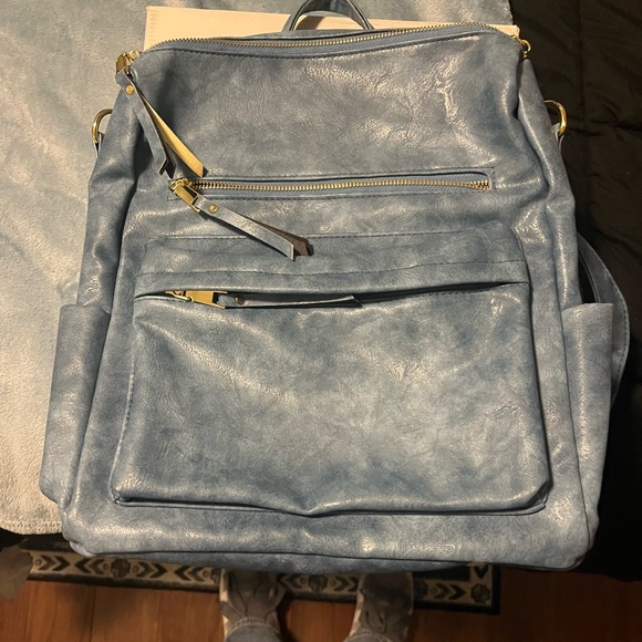 Itzy Ritzy Blue Backpack - Picture 1 of 4